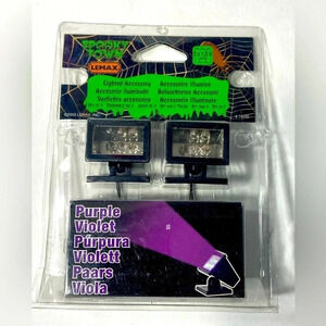 🟣  Lemax - Spooky Town - Purple / Violet Lights / Lighted Accessory - BNIB